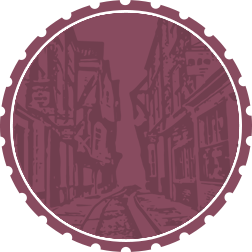 Purple Badge Background